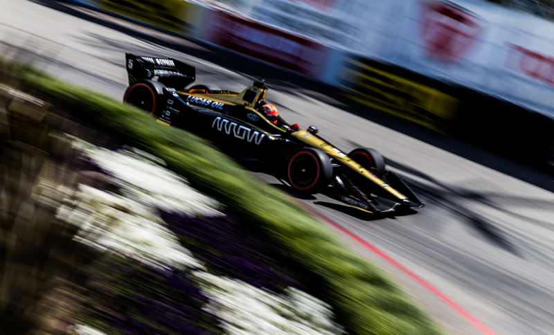 Illustration for article titled Alexander Rossi Wins Pole For The Long Beach Grand Prix And Here Are Some Highlights